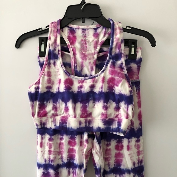 Worthy Threads Pink Purple Bra and Legging Set S - Picture 14 of 15